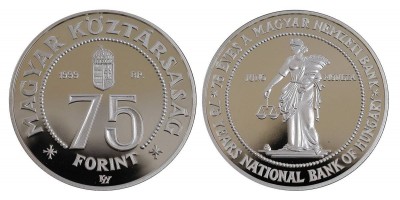 75 forint MNB 1999 PP